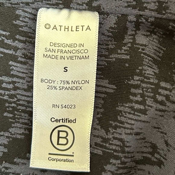 Athleta Women’s Elation Textured Tight Frosted Coral Blue Pull On Yoga Sz S - Picture 13 of 16